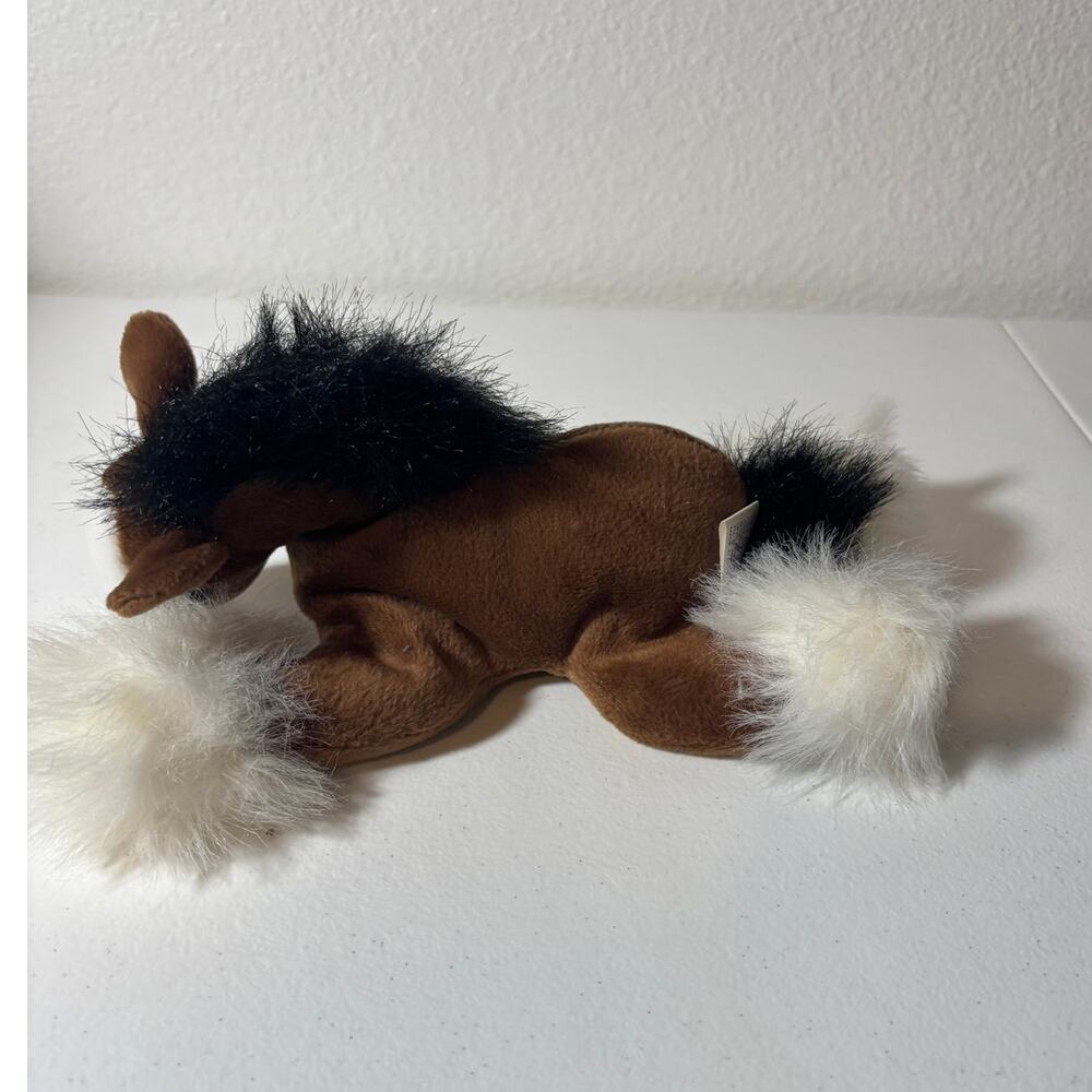 SeaWorld Sea World Bean Bag Plush Stuffed Animal Clydesdale Horse 8" - Picture 5 of 9